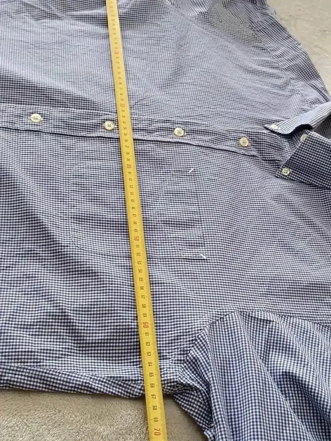 Vintage Tommy Hilfiger blue and white checkered shirt Size 16 1/2 35 – photo 15